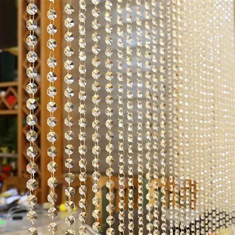 Curtains Hot New Crystal Glass Bead Curtain Luxury Living Room Bedroom ...