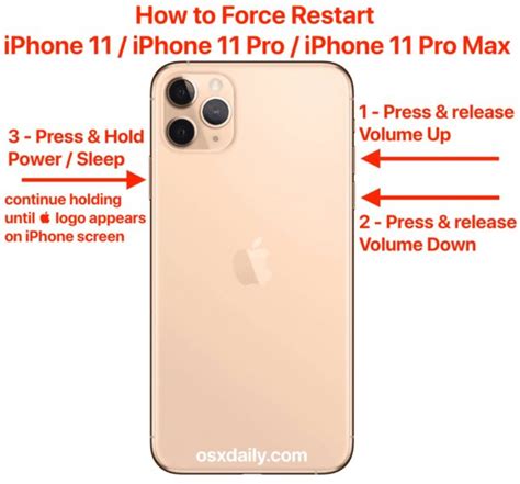 How to Force Restart iPhone 11, iPhone 11 Pro, iPhone 11 Pro Max