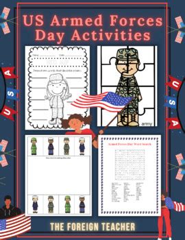 US Armed Forces Day Activities (Poems, Puzzles, Coloring Pages ...