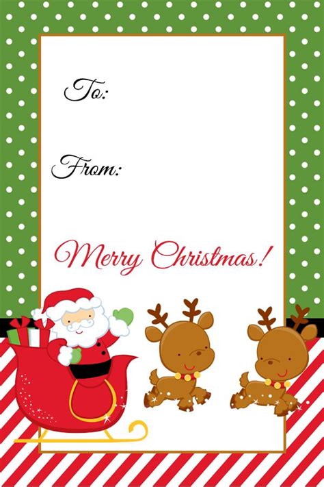 47 Free Printable Christmas Gift Tags (That You Can Edit and ...