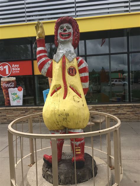 An old Ronald McDonald statue in Craig, Colorado. So cool to see one of ...