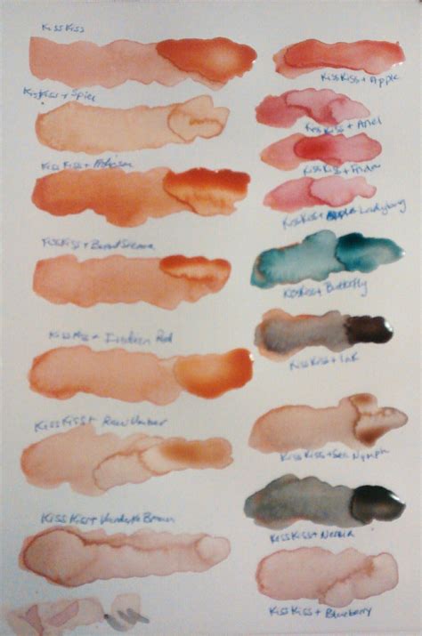 Swatching skin tones. Watercolor paints. Day 338:365. | Watercolor wash ...