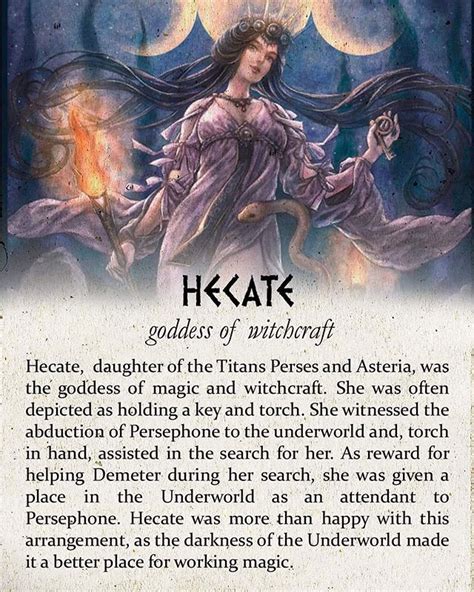 Greek Mythology (@greeklore) . Hecate, goddess of witchcraft and magic ...