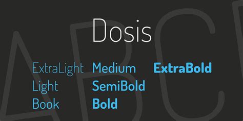 Dosis Font FREE Download & Similar Fonts | FontGet