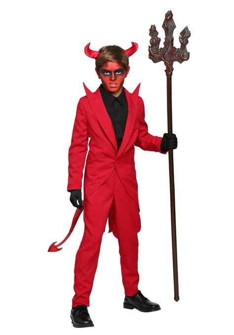 Child Red Suit Devil Costume - Walmart.com