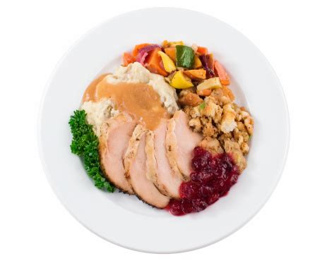 Turkey Dinner Plate Stock Photo - Download Image Now - iStock