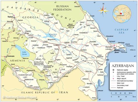 Map of Azerbaijan, Republic of Azerbaijan Maps - Mapsof.net