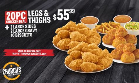 Church's Chicken Coupons & Deals - June 2021 • Canadian Savers