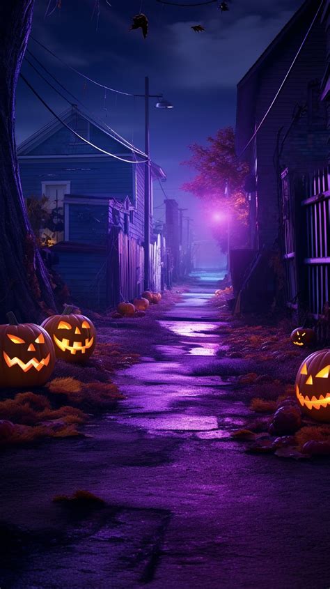 Spooky Halloween Street Free Stock Photo - Public Domain Pictures