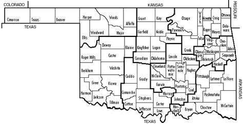 Oklahoma Maps - General County Roads