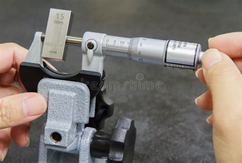 Calibration micrometer stock photo. Image of metric, metal - 35968042