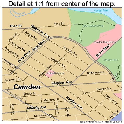 Camden New Jersey Street Map 3410000