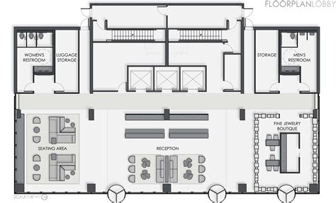 Hotel Reception Hotel Lobby Floor Plan Design - Goimages Cove