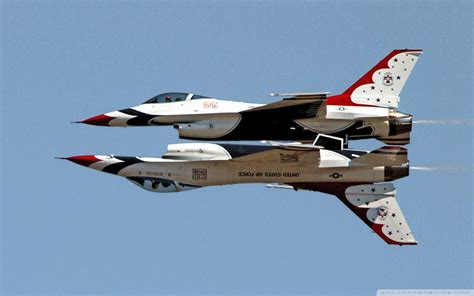 Usaf Thunderbirds F16 Fighting Falcons Ultra HD Desktop Background ...