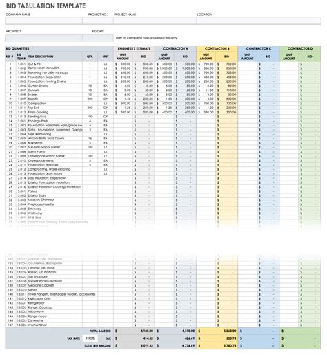 Free Construction Project Management Templates in Excel