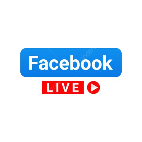 Facebook Live Stream With Smart Play Icon Vector, Facebook Live, Stream ...