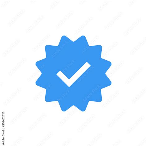 Instagram verified badge icon. VectorIllustration Stock-Vektorgrafik ...