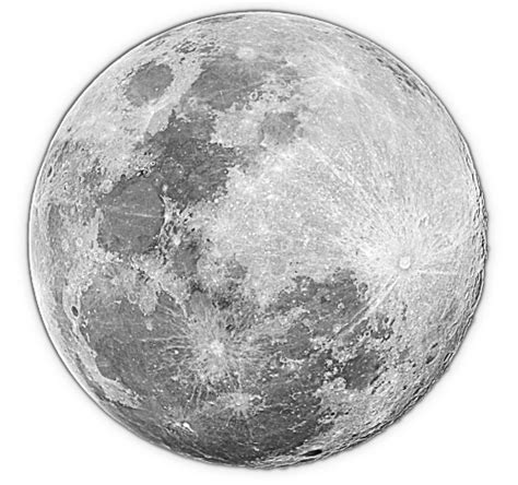 Realistic Moon Drawing