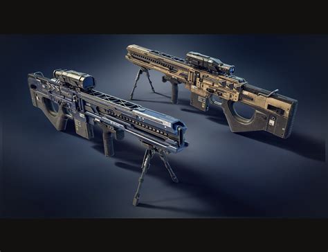 Cyberpunk Droid Sniper Rifle | Daz 3D