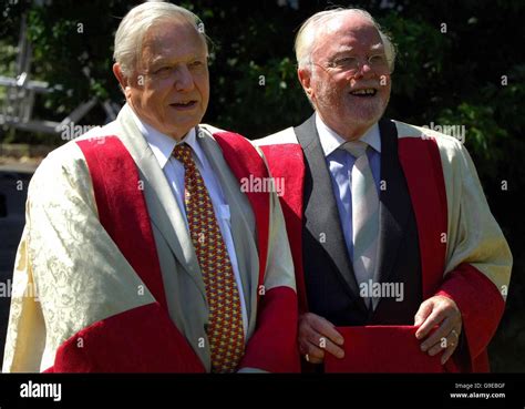 Brothers Sir David (left) and Lord Richard Attenborough at Leicester ...