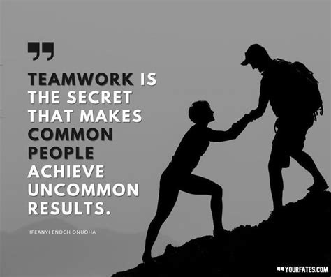 Teamwork is the Secret