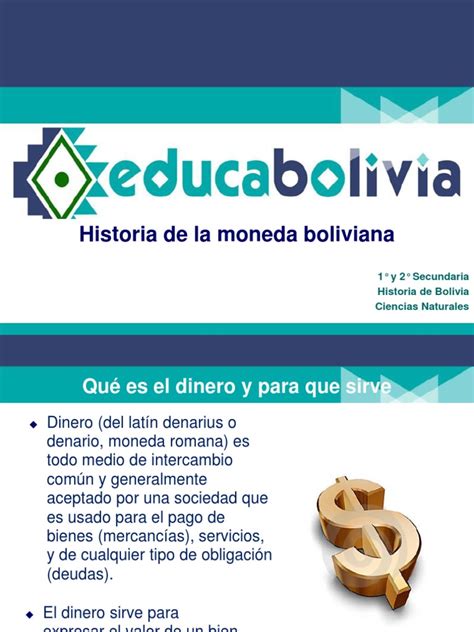 PR Historia de La Moneda Boliviana | Monedas | Billete de banco