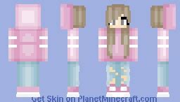 Pink Hoodie Girl Minecraft Skin