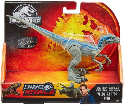 Jurassic World Fallen Kingdom Dino Rivals Velociraptor Blue Action ...