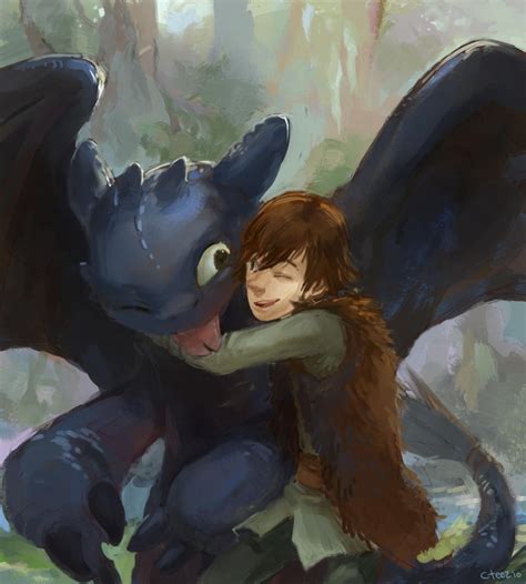 Toothless and Hiccup by lychi on DeviantArt