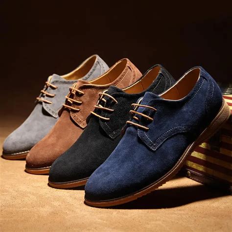 Aliexpress.com : Buy 2015 High Quality Suede Leather Men Oxford Shoes ...