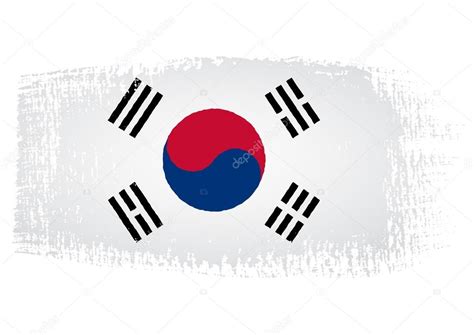 Brushstroke flag South Korea — Stock Vector © robodread #48713677