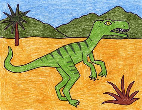 Velociraptor Drawings For Kids