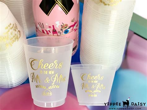 Personalized Wedding Cups Custom Cups Plastic Party Cups - Etsy