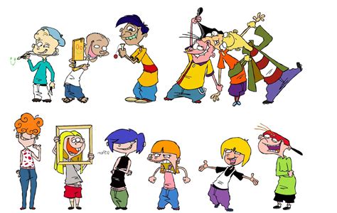 Download Ed, Edd N Eddy Cute Characters Wallpaper | Wallpapers.com