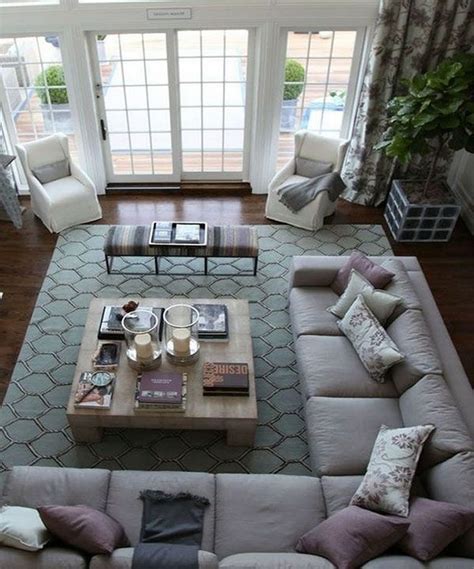 40+ Stunning Large Living Room Decorating Ideas #livingroom # ...