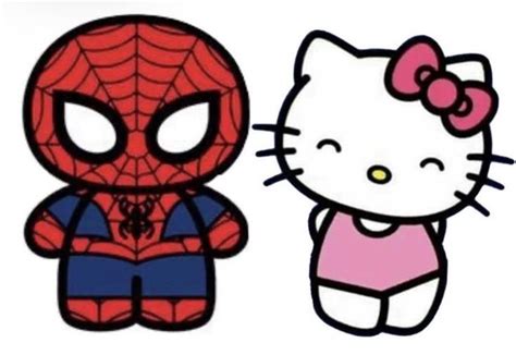 hello kitty spider-man sticker | Hello kitty, Amerikan yerlisi sanatı ...