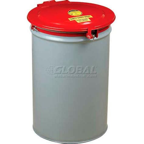 Justrite® 26753 Self-Latching 55 Gallon Drum Lid with Vent and Gasket