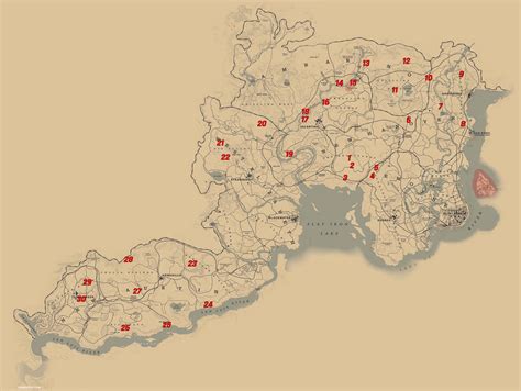 All dinosaur bone locations in Red Dead Redemption 2 | Shacknews ...