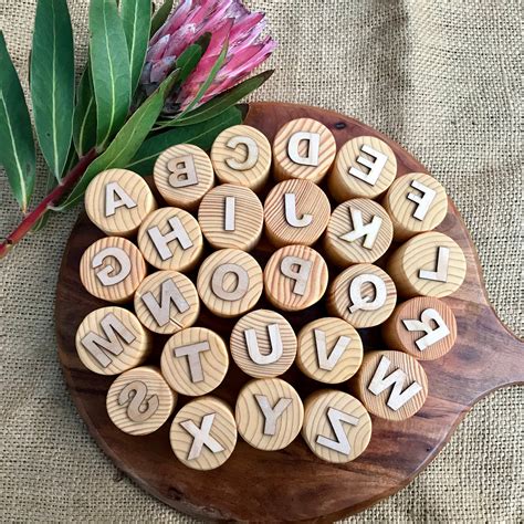 Wooden Alphabet Stamps – beadiebugplay