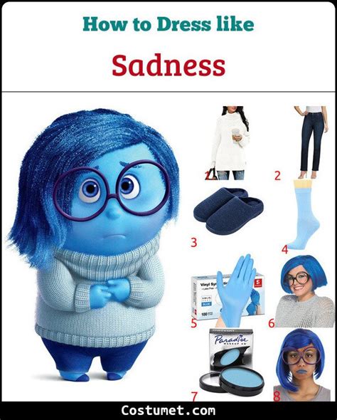 Sadness Costume from Inside Out for Cosplay & Halloween 2022 Halloween ...