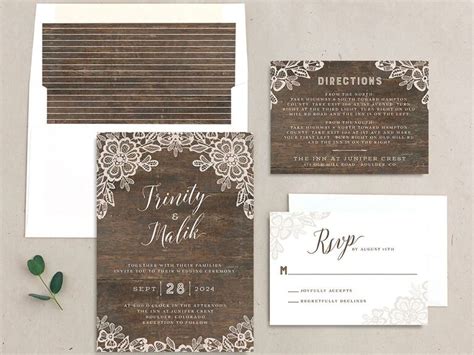 Festival Wedding Invites Country Wedding Invites Boho Wedding Invites ...