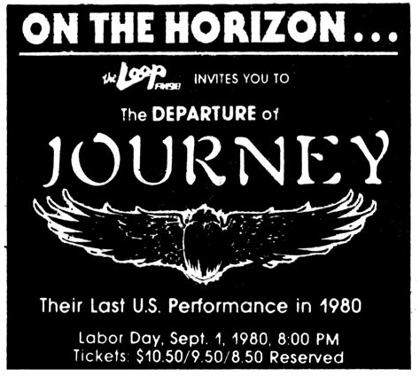 Journey's 1980 Concert & Tour History | Concert Archives