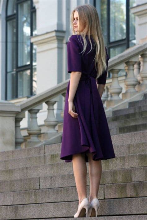 Dark Violet Color Dress