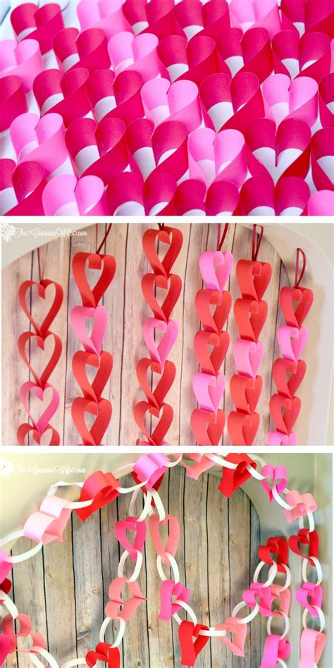 Valentine's Day Heart Paper Garland- 2 Tutorials! | The Gracious Wife