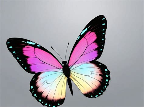 Premium Photo | Colorful Butterfly Drawing