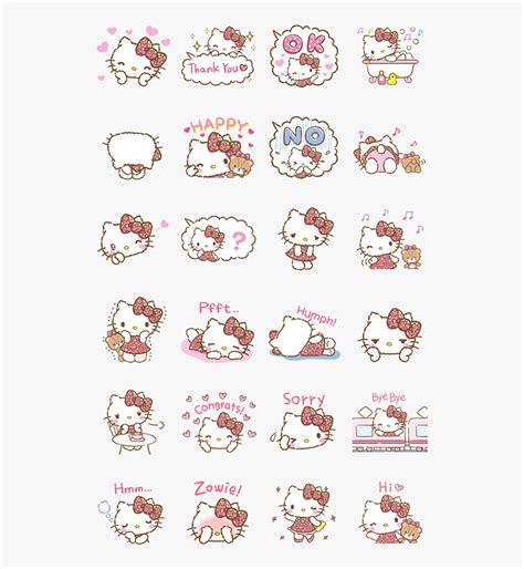 Cute Hello Kitty Stickers, HD Png Download , Transparent Png Image ...