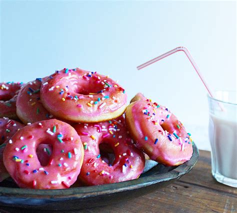 Pink Glazed Sprinkle Donuts – Eye Doc Bakes