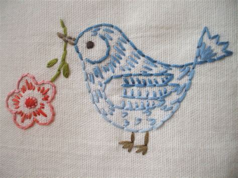 Pin by gina fowler on •|Gentle Work Cottage|• | Birds embroidery ...