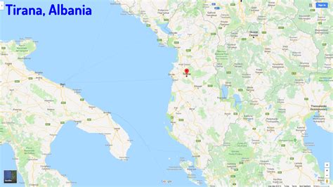 TIrana Map - Albania