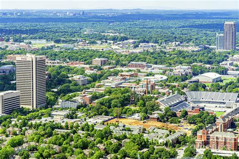 Georgia Tech Atlanta GA Aerial View Photograph by Sanjeev Singhal ...